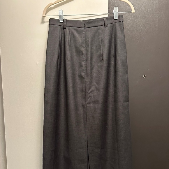 Tageechita - BACK SLIT SMOOTH FLAT SKIRT M / Dark Gray - Picture 5 of 5